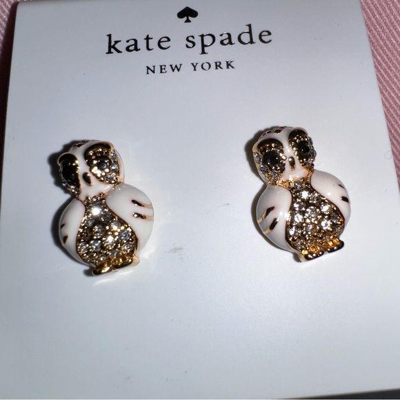 New! Kate Spade New York Earrings Star Bright Owl - Picture 5 of 7